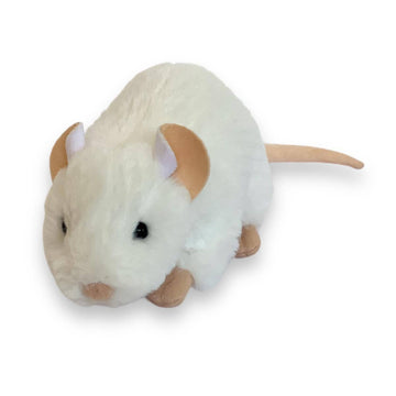 Auswella Auswella - 8" White Rat Plush Stuffed Animal